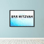 HOCKEY Bar Mitzvah Inloggeheugenbord Canvas Afdruk (Insitu (Houten vloer))