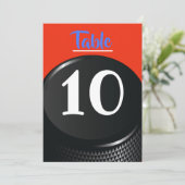 HOCKEY Bar Mitzvah tabelnummer Kaart (Staand voorkant)