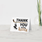 Hockey Bedankt Coach Schaatsen en Stok (Voorkant)