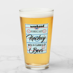HOCKEY BEER GLASS GLAS