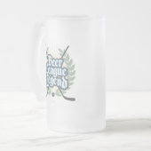 Hockey Beer League Legend Frosted Glass Beer Mok (Voorkant links)