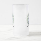 Hockey Beer League Legend Frosted Glass Beer Mok (Center)