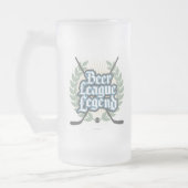 Hockey Beer League Legend Frosted Glass Beer Mok (Links)