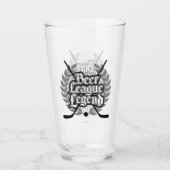 Hockey Beer League Legend Glas (Achterkant)