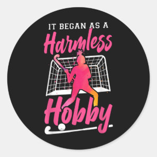 Hockey begon als een onschuldige hobby_1 ronde sticker