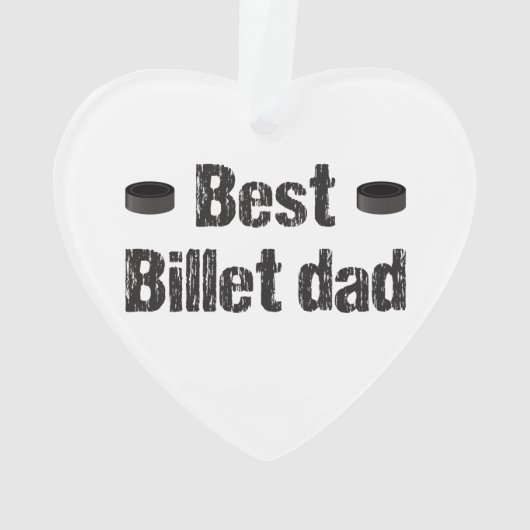 Hockey Beste Billet Papa Ornament (achterkant)