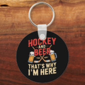 Hockey Bier Voor Mannen Grappig Cadeau Idee  Sleutelhanger (Voorkant)