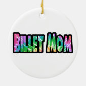 Hockey Billet Moeder Tie Dye Keramisch Ornament (Achterkant)