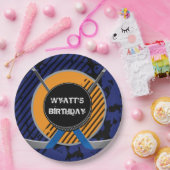 Hockey Birthday Bord 9-inch papier (Feest)