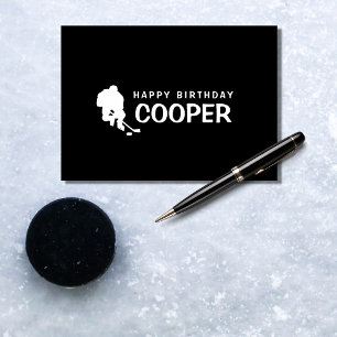 Hockey Birthday Card Bedankkaart