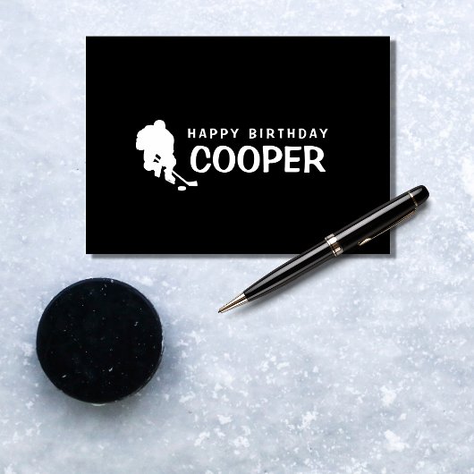 Hockey Birthday Card Bedankkaart