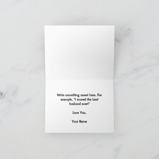 Hockey Birthday Card Bedankkaart (Binnen)