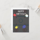 Hockey Birthday Card Kaart (Voorkant / Achterkant in situ)