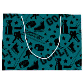 Hockey Birthday Gift Bag Groot Cadeauzakje (Achterkant)