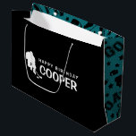 Hockey Birthday Gift Bag Groot Cadeauzakje<br><div class="desc">Viel een speciale hockeyspeler met deze leuke persoonlijke cadeautas!</div>