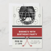 Hockey Birthday Invitation | Hockey-uitnodigingen Kaart (Voorkant)