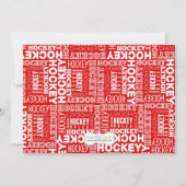 Hockey Birthday Party Invitation Kaart (Achterkant)