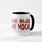 Hockey Black afspelen in bloed Mok (Voorkant rechts)