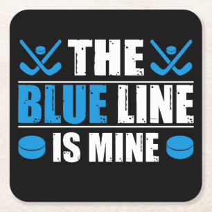 Hockey Blue Line Kartonnen Onderzetters