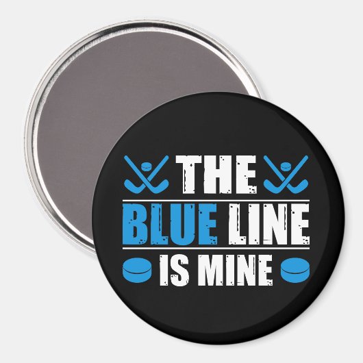 Hockey Blue Line Magneet (Voorkant / Achterkant)