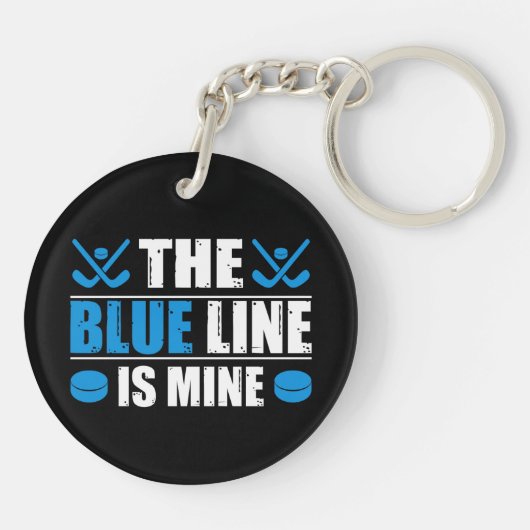 Hockey Blue Line Sleutelhanger (Achterkant)