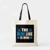 Hockey Blue Line Tote Bag (Achterkant)