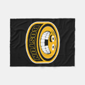 Hockey Boston Mass. Grappig Kind Volwassen Puck Sm Fleece Deken (Voorkant (Horizontaal))