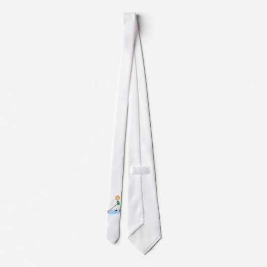 Hockey Boy Cartoon Stropdas (Achterkant)