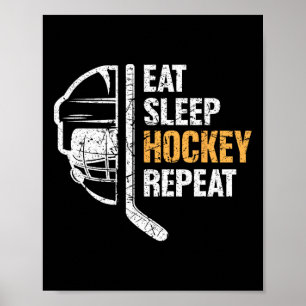 Hockey Boys Ice Hockey Speler Gift Poster