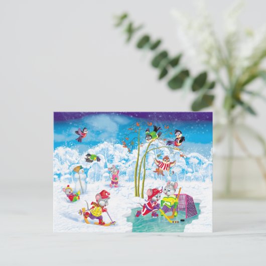 hockey briefkaart (Staand voorkant)