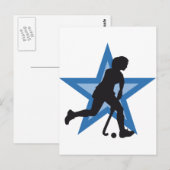 hockey briefkaart (Voorkant / Achterkant)