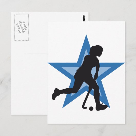 hockey briefkaart (Voorkant / Achterkant)