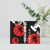 Hockey Briefkaart (Staand voorkant)