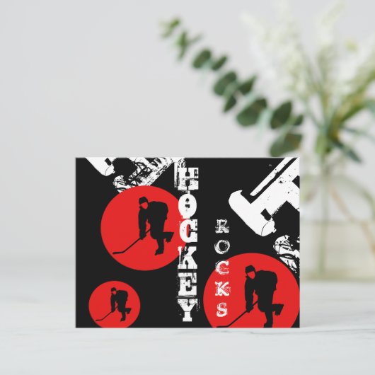 Hockey Briefkaart (Staand voorkant)