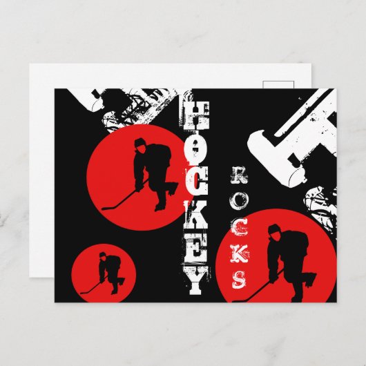 Hockey Briefkaart (Voorkant / Achterkant)