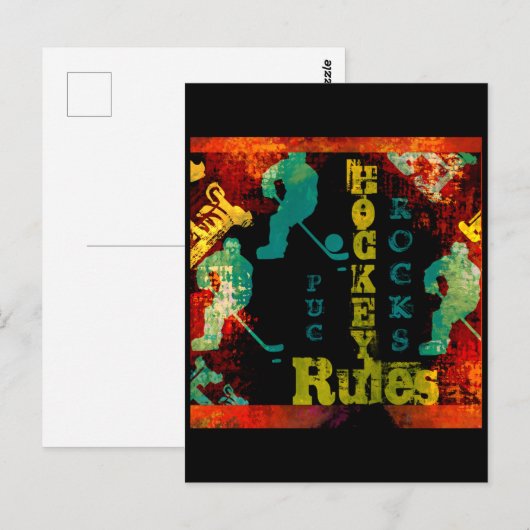 HOCKEY BRIEFKAART (Voorkant / Achterkant)