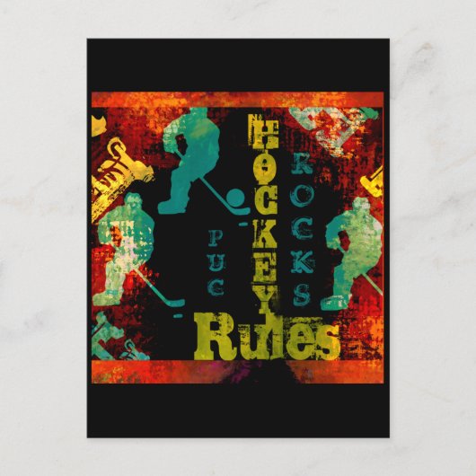 HOCKEY BRIEFKAART (Voorkant)