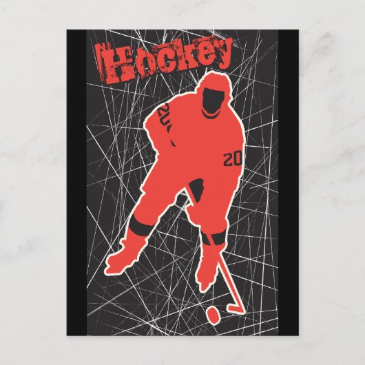 Hockey Briefkaart (Voorkant)