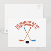 Hockey Briefkaart (Voorkant / Achterkant)