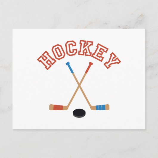 Hockey Briefkaart (Voorkant)