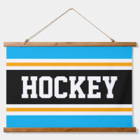 HOCKEY Bright Sky Blauw Zwart Wit Geel Strepen