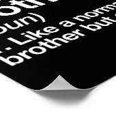 Hockey Broer Definitie Grappige Sport Poster (Hoek)