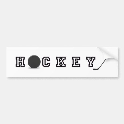 hockey Bumpersticker (Voorkant)