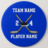Hockey Buttonnen Ronde Button 6,0 Cm (Voorkant)