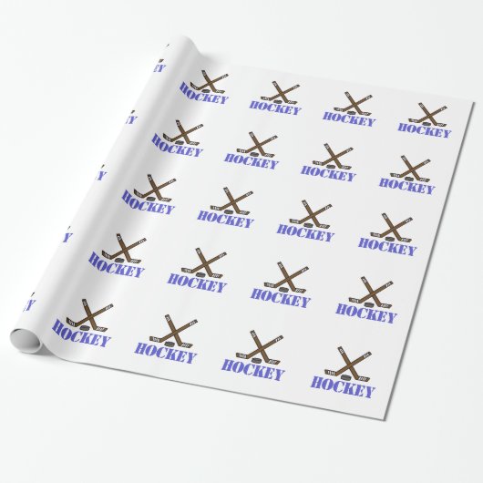 Hockey Cadeaupapier (Uitgerold)