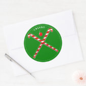 Hockey Cadeautags Ronde Sticker (Envelop)
