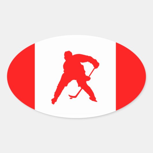 Hockey Canada Ovale Sticker (Voorkant)