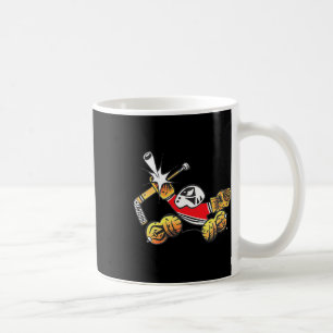 Hockey Cartoon Doelman Kleine Besparingen Grote Be Koffiemok