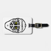 Hockey Cat Eyes Helmet Bagagelabel (Voorkant horizontaal)