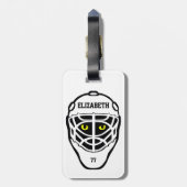 Hockey Cat Eyes Helmet Bagagelabel (Achterkant verticaal)